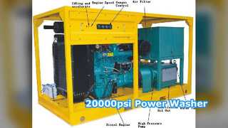Máy giặt công suất Diesel Hydro Blaster 20000psi