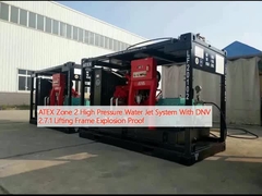 Hệ thống phun nước áp suất cao ATEX Vùng 2 với khung nâng DNV 2.7.1 Chống cháy nổ