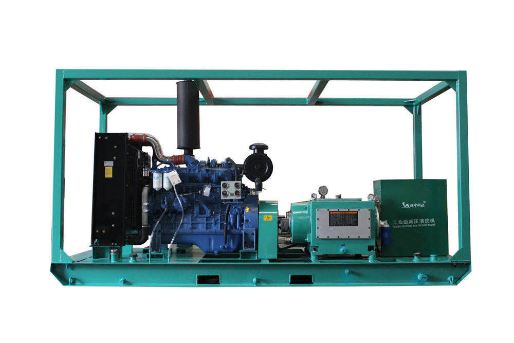 55kw Hydro Blasting Equipment Hydroblasting Pump Jet Drain Cleaning Machine