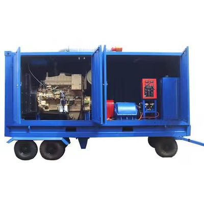 Máy làm sạch bằng tia nước công nghiệp Nhà máy đóng tàu Rust Loại bỏ máy bơm nước áp lực