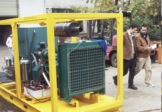 20000psi Máy rửa xe áp suất cao Diesel di động Máy bơm nước Hydro Blaster